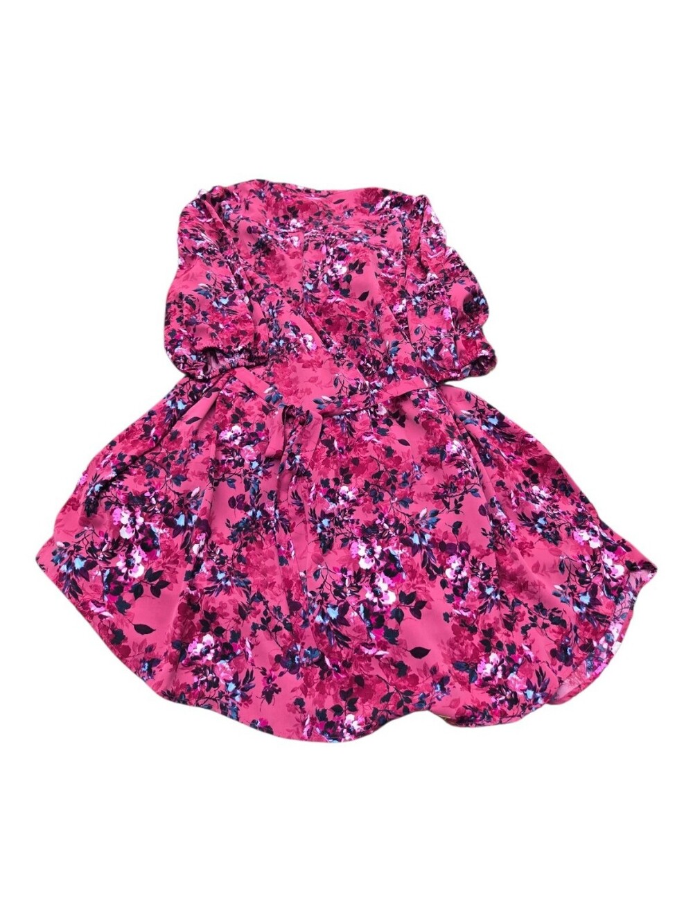 Torid Pink Fit And Flare Floral Dress Size 4 - Picture 3 of 4